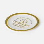 Assiettes En Carton Chic Gold Law School Custom Graduation Party (Angle)