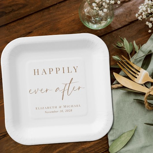 Assiettes En Carton Chic Heureusement Jamais Après Le Mariage De Scrip