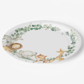 Assiettes En Carton Chic Jungle Animaux Baby shower verdoyant Annivers (Angle)
