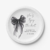 Assiettes En Carton Chic Mariage Chic Shower Eau De Bridal (Devant)