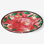 Assiettes En Carton Chic Red Roses Collage Floral (Angle)
