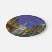 Assiettes En Carton Chicago Illinois la nuit (Angle)