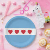 Assiettes En Carton Chicago Love | Plaques de papier (Fête)