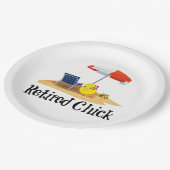 Assiettes En Carton Chick retraité - hibiscus (Angle)