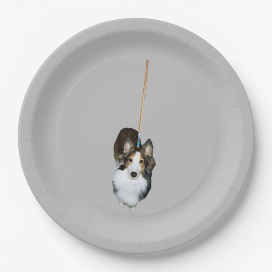 Assiettes En Carton Chien à la broche (Devant)