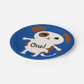 Assiettes En Carton Chien Anniversaire Fête Enfants (Angle)