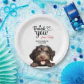 Assiettes En Carton Chien Barbet (Fête)