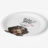 Assiettes En Carton Chien Barbet (Angle)