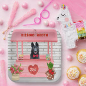 Assiettes En Carton Chien berger allemand Valentine's Day Kissing Boot (Fête)