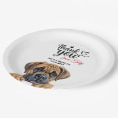Assiettes En Carton Chien Boerboel (Angle)