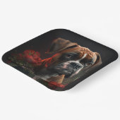 Assiettes en carton chien Boxer (Angulaire)