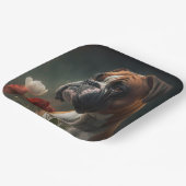 Assiettes en carton chien Boxer (Angulaire)