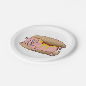 Assiettes En Carton Chien chaud (Angle)
