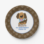Assiettes En Carton Chien Chien Chien Chien Anniversaire Plaques Papie (Devant)