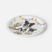 Assiettes En Carton Chien Chien Chien Chien Chien Pawty Frontière Coll (Angle)