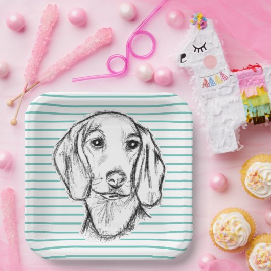 Assiettes En Carton Chien-chien dragon (Fête)