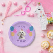 Assiettes En Carton Chien chiot pourpre Anniversaire Paw ty (Fête)