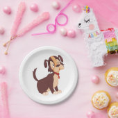 Assiettes En Carton Chien cochon triste (Fête)