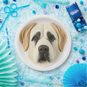 Assiettes En Carton Chien de berger d'Anatolie Inspiré de la 3D