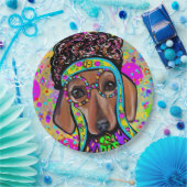 ASSIETTES EN CARTON CHIEN DE CHIEN ROUGE (Fête)