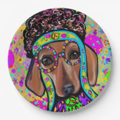 ASSIETTES EN CARTON CHIEN DE CHIEN ROUGE (Devant)