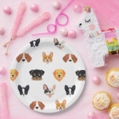 Assiettes En Carton Chien de Chiens de Chiens mignonnes (Fête)