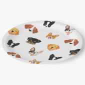 Assiettes En Carton Chien de Chiens de Chiens mignonnes (Angle)