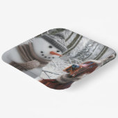 Assiettes En Carton Chien de couture irlandais avec un bonhomme de nei (Angulaire)