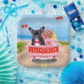 Assiettes En Carton Chien de la Saint-Valentin (Fête)