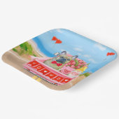 Assiettes En Carton Chien de la Saint-Valentin (Angulaire)