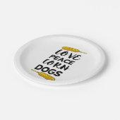 Assiettes En Carton Chien de maïs (Angle)