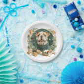 Assiettes En Carton Chien de Noël (Fête)