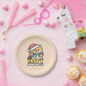 Assiettes En Carton Chien de Noël mignon - Yappy Howlidays (Fête)