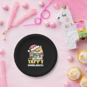 Assiettes En Carton Chien de Noël mignon - Yappy Howlidays (Fête)