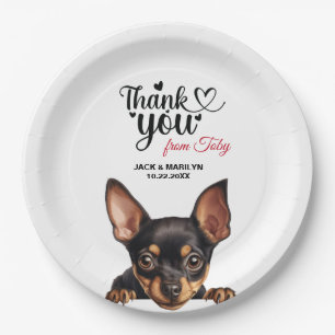 Assiettes En Carton Chien de poussette miniature