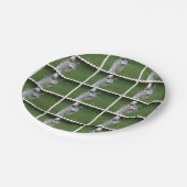 Assiettes En Carton Chien de traîneau sibérien mignon (Angle)