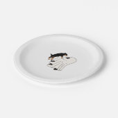 Assiettes En Carton Chien d'Halloween Chien Éffrayant (Angle)