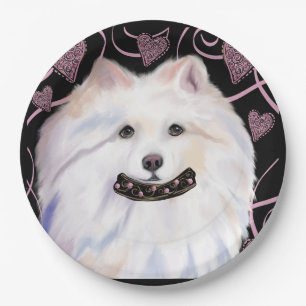 Assiettes En Carton Chien Esquimau Américain