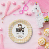 Assiettes En Carton Chien Faisons Pawty Anniversaire (Fête)