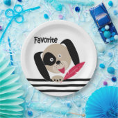 Assiettes En Carton Chien favori (Fête)