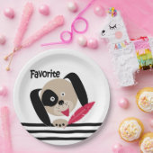 Assiettes En Carton Chien favori (Fête)