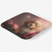 Assiettes en carton chien Fleur (Angulaire)