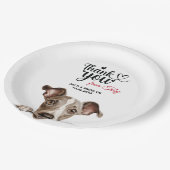 Assiettes En Carton Chien gris italien (Angle)