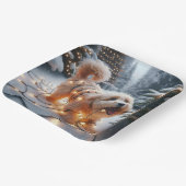 Assiettes En Carton Chien Havanais Dans Les Lumières De Noël Tangées (Angulaire)