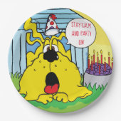 Assiettes En Carton Chien HUH ! Amusante fête d'anniversaire (Devant)