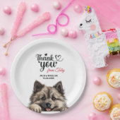 Assiettes En Carton Chien Keeshond (Fête)
