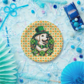 Assiettes En Carton Chien mignon de la Saint Patrick (Fête)