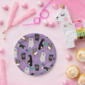 Assiettes En Carton Chien mignon se reproduit Anniversaire (Fête)