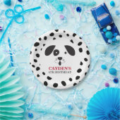Assiettes En Carton Chien noir tache Dalmatie Plaques papier d'anniver (Fête)