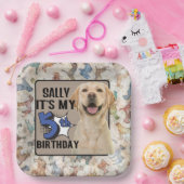 Assiettes En Carton Chien Personnalisé 5e anniversaire fête Plaques pa (Fête)